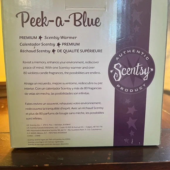 Scentsy Peek-a-Blue Premium Warmer NWOT - Picture 2 of 4